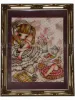 Tama Lunatic Pink II original painting framed