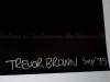 Trevor Brown Evil Poster SIGNED