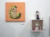 Trevor Brown Lora Larva painting (on left)