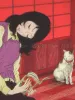 Yuji Moriguchi Giclee Veranda - close up detail